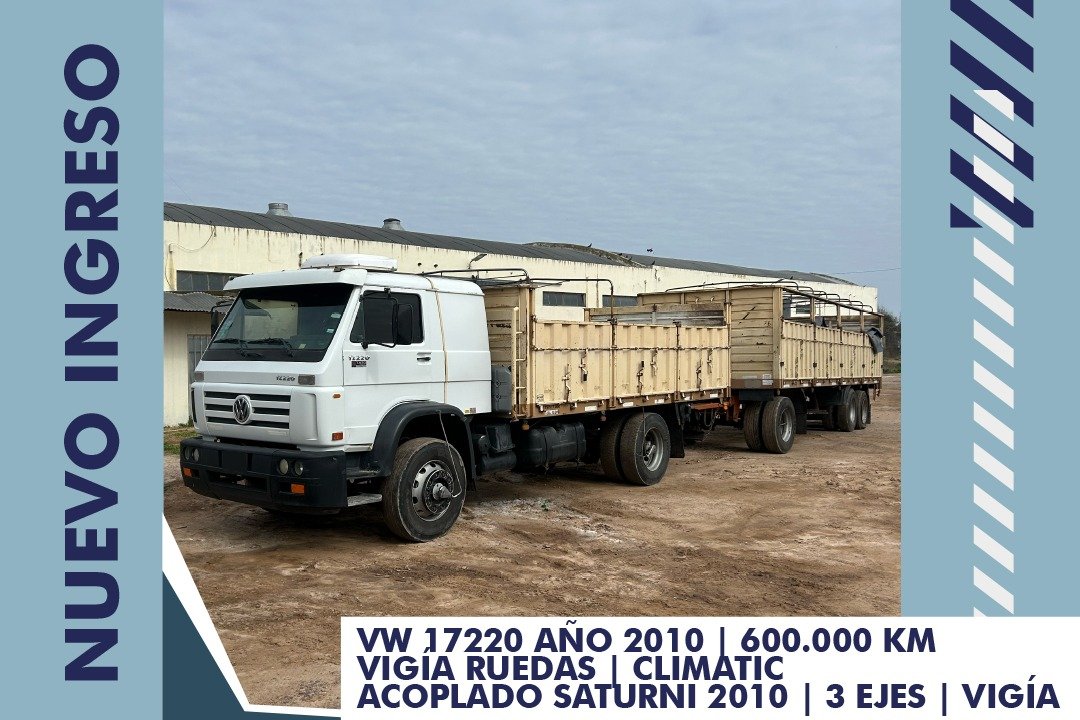 Montanari Camiones Equipo usado completo - VW 17.220 + Acoplado Saturni 3 ejes